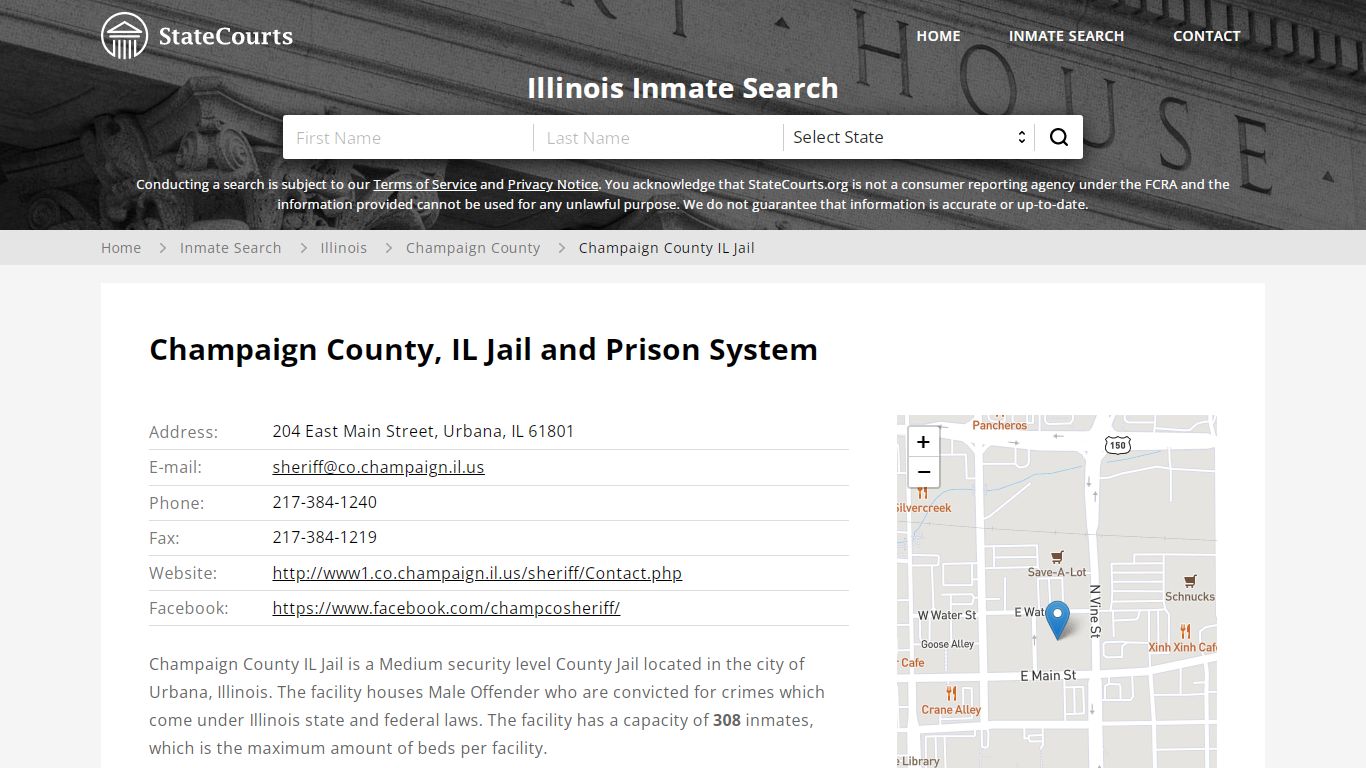 Champaign County IL Jail Inmate Records Search, Illinois - StateCourts